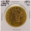 Image 1 : 1897-S $20 Liberty Head Double Eagle Gold Coin