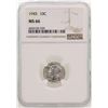 Image 1 : 1945 Mercury Dime Coin NGC MS66