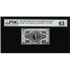 Image 1 : 1863 Ten Cents Third Issue Fractional Note Fr.1256 PMG Choice Uncirculated 63EPQ
