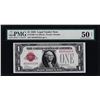 Image 1 : 1928 $1 Legal Tender Note Fr.1500 PMG About Uncirculated 50 Net