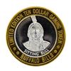 Image 2 : .999 Silver Buffalo Bills Resort & Casino $10 Limited Edition Gaming Token
