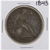 Image 1 : 1843 $1 Seated Liberty Silver Dollar Coin
