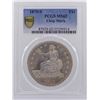 Image 1 : 1875-S $1 Trade Silver Dollar Coin PCGS MS62 Chop Mark