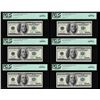 Image 1 : Lot of (6) Consecutive 2001 $100 Federal Reserve STAR Notes PCGS Gem New 66PPQ