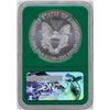 Image 2 : 2017 $1 American Silver Eagle Coin NGC MS70 Early Releases Green Core