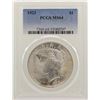 Image 1 : 1923 $1 Peace Silver Dollar Coin PCGS MS64