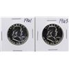 Image 1 : Lot of 1961 & 1963 Franklin Half Dollar Proof Coins