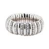 Image 1 : 18KT White Gold 1.50 ctw Diamond Stretch Band