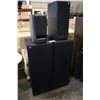 Image 2 : PAIR OF TANGENT BY KLIPSCH TOWER SPEAKERS, SONY SUBWOOFER AND YAMAHA SUBWOOFER
