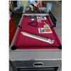 Image 2 : TRIPLE THREAT 3-IN-1 6FT GAMING TABLE WITH ACCESSORY RACK - AIR HOCKEY/BILLIARDS/TABLE TENNIS