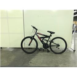 BLACK TRIBAL BIONIC FULL SUSPENSION 18 SPEED MOUNTAIN BIKE