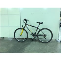 BLACK AND YELLOW DUNLOP 777 FRONT SUSPENSION 21 SPEED MOUNTAIN BIKE