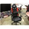 Image 2 : RED AND BLACK  RACING STYLE FULLY ADJUSTABLE GAMING CHAIR