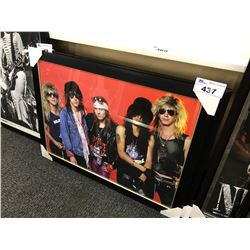 FRAMED GUNS AND ROSES PROMOTIONAL PICTURE