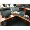 Image 2 : LOT OF 3 DELL DESKTOP COMPUTERS, ONE DELL I3 NOTEBOOK COMPUTER AND 3 HP AND 1 DELL LCD MONITORS