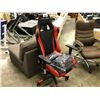 Image 1 : RED AND BLACK GT RACING GAMING CHAIR (SOME CONDITION ISSUES PLEASE PREVIEW)