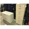 Image 1 : BEIGE 4 DRAWER LEGAL SIZE FILE CABINET AND A BEIGE 2 DRAWER FILING CABINET