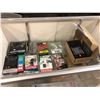 Image 1 : SHELF LOT OF ASSORTED SD CARDS, RAM AND HARD DRIVES
