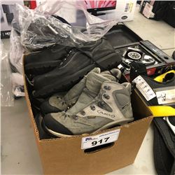 BOX OF ASSORTED FOOTWEAR AND MORE