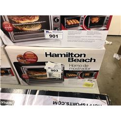 HAMILTON BEACH COUNTERTOP TOASTER OVEN, USED