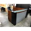 Image 1 : CHERRY 6X6' BOW FRONT RECEPTION DESK