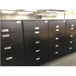 BLACK HON 5 DRAWER LATERAL FILE CABINET