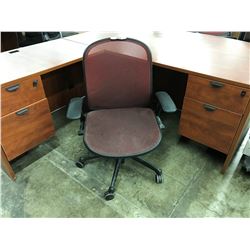 RED KNOLL MESH BACK FULLY ADJUSTABLE TASK CHAIR