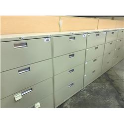 BEIGE HON 4 DRAWER LATERAL FILE CABINET