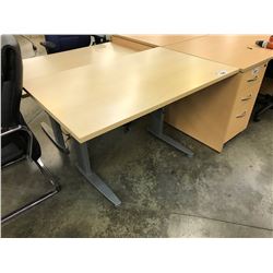 MAPLE 4' ELECTRIC HEIGHT ADJUSTABLE PROGRAMMING TABLE