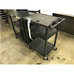 BLACK MOBILE AV STAND