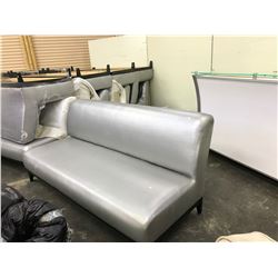 GREY 3 SEATER RECEPTION SOFA