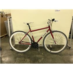 RED BRODIE ROAM 3 SPEED ROAD BIKE