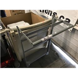 ROLLING COMMERCIAL METAL CART