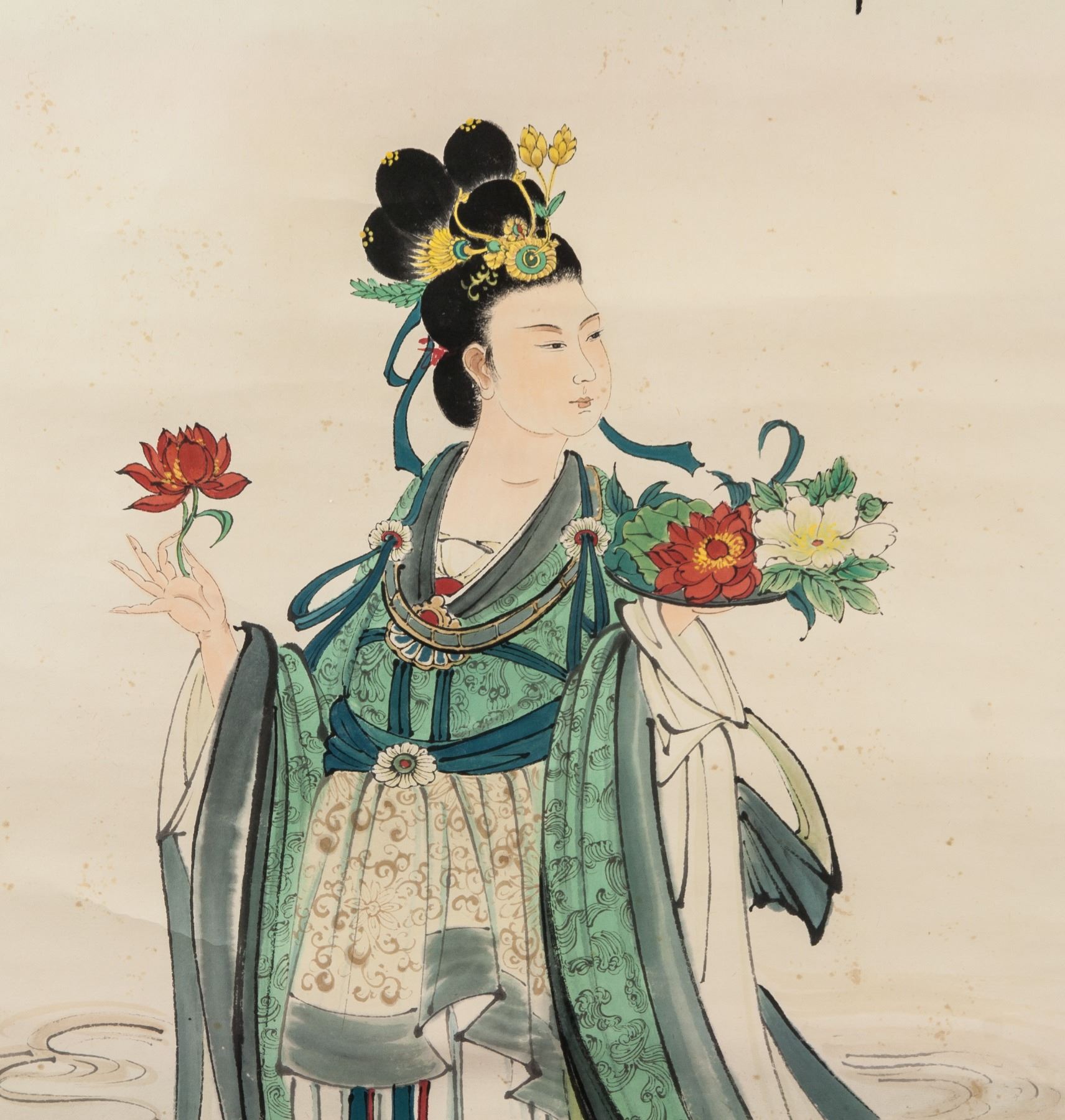 Zhang Daqian Chinese 1899 1983 Watercolor Beauty - 