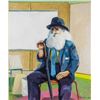 P. CATOAL Canadian Portrait of Seated Man 1979