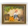 Image 2 : Artist Signed Russian Oil on Board Framed Girl