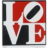 ROBERT INDIANA US 1928-2018 Love Print on Paper