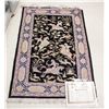 Image 5 : Persian Qum Mardab Silk Rug w/ Cert Value $13,000