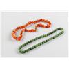 2 Assorted Chinese Jade and Amber Necklace