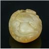 Image 4 : Chinese Hardstone Carved Lotus w/Russet Skin