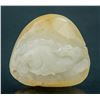 Image 1 : Fine Chinese White Hardstone Pebble Carved Fish