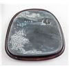 Image 2 : Chinese Ink Stone with Wood Case Signed by Artist
