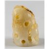 Image 2 : Chinese Brown Jade Carved Deer and Pine Boulder