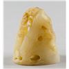 Image 3 : Chinese Brown Jade Carved Deer and Pine Boulder