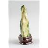 Image 5 : Chinese Green Jade Boulder with Wood Stand