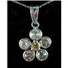 1.25ct Diamond Flower Pendant Necklace CRV $2250