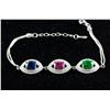 4.50ct Ruby, Sapphire & Emerald Bracelet CRV $890