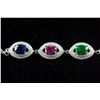 Image 2 : 4.50ct Ruby, Sapphire & Emerald Bracelet CRV $890