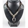 European Silver and Gem Stone Necklace
