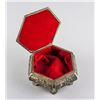 Image 2 : Chinese Silver Plated Hexagon Box with Hinged Lid